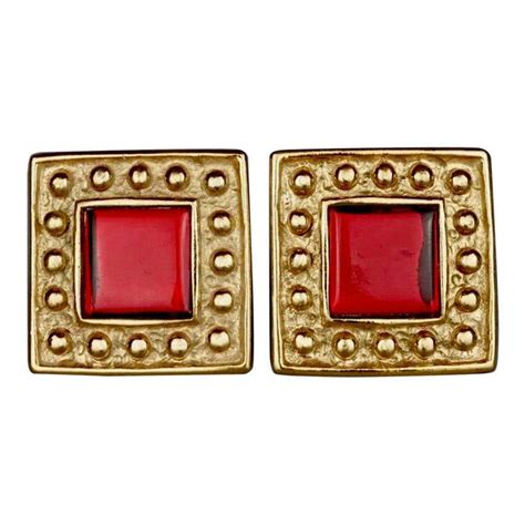 кольцо ysl|ysl square earrings.